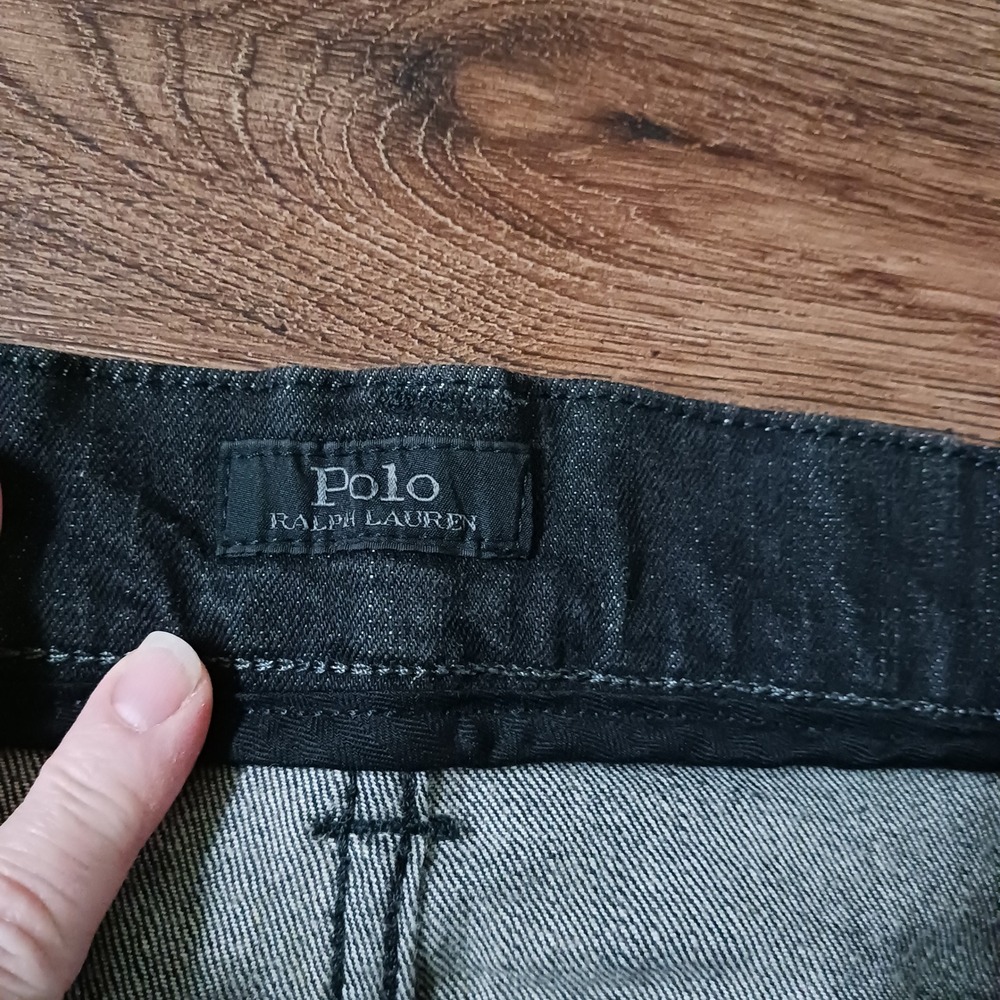 Polo Ralph Lauren Prospect Straight Black Jeans Mens 40x32 Dark Wash Denim - Picture 5 of 9